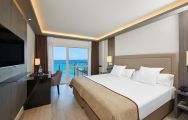 The Melia Alicante Hotel's scenic sea view double bedroom situated in dramatic Costa Blanca.