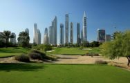 View Emirates Golf Club's scenic golf course within amazing Dubai.