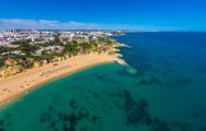 View the picturesque Auramar Beach situated in incredible Algarve.