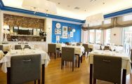 View Quinta da Marinha Resort Hotel's picturesque restaurant within striking Lisbon.