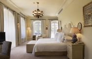 The Villa Padierna Palace Hotel's beautiful double bedroom within dazzling Costa Del Sol.