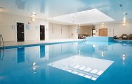 The Oxfordshire Golf Hotel's lovely indoor pool in dramatic Oxfordshire.