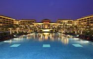 The Sheraton Shenzhou Peninsula Resort's impressive main pool situated in breathtaking China.