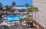 The Hotel Troya's impressive main pool situated in astounding Tenerife.