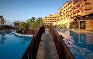 Elba Sara Beach  Golf Resort's beautiful main pool in vibrant Fuerteventura.