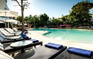 The Senator Banus Spa Hotel's picturesque main pool in pleasing Costa Del Sol.