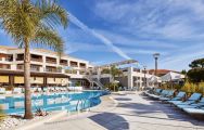 The Wyndham Grand Algarve's lovely outdoor pool within dramatic Algarve.