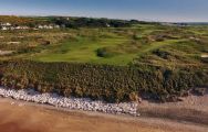 The Royal Portrush Golf Club's lovely golf course situated in staggering Northern Ireland.