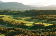 The Royal County Down Golf Club's picturesque golf course in dazzling Northern Ireland.