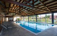 The Vila Sol Golf Resort Hotel's beautiful indoor pool within pleasing Algarve.