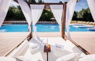 View Barcelo Montecastillo Resort's impressive sunbeds by the pool in impressive Costa de la Luz.