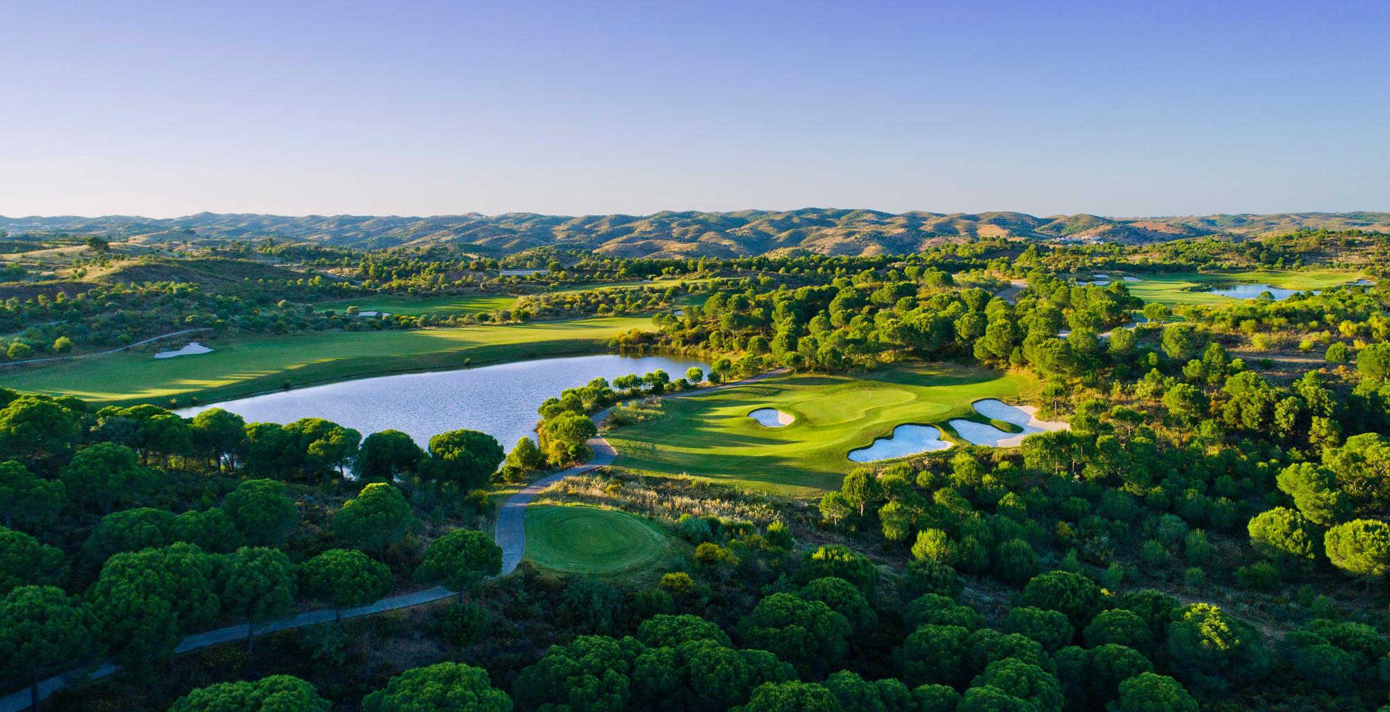 The Monte Rei Golf  Country Club's picturesque golf course in stunning Algarve.