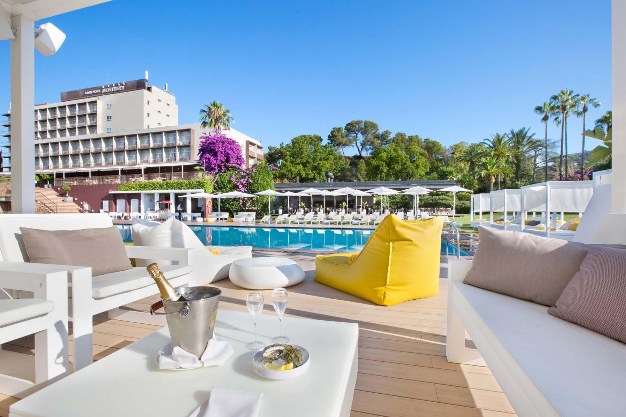 The Gran Hotel Monterrey's picturesque outdoor pool in spectacular Costa Brava.