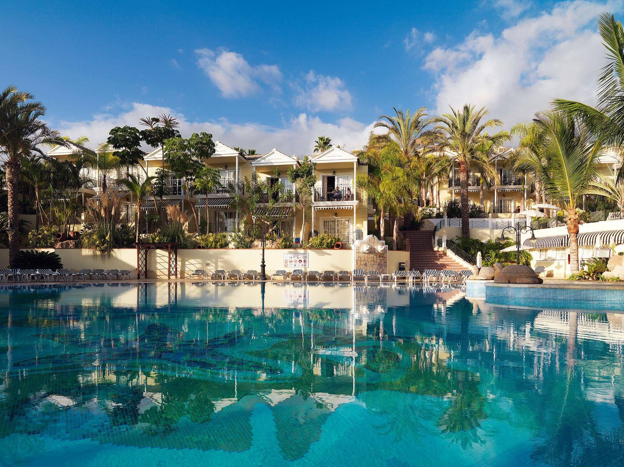 View Gran Oasis Resort's beautiful main pool in dramatic Tenerife.