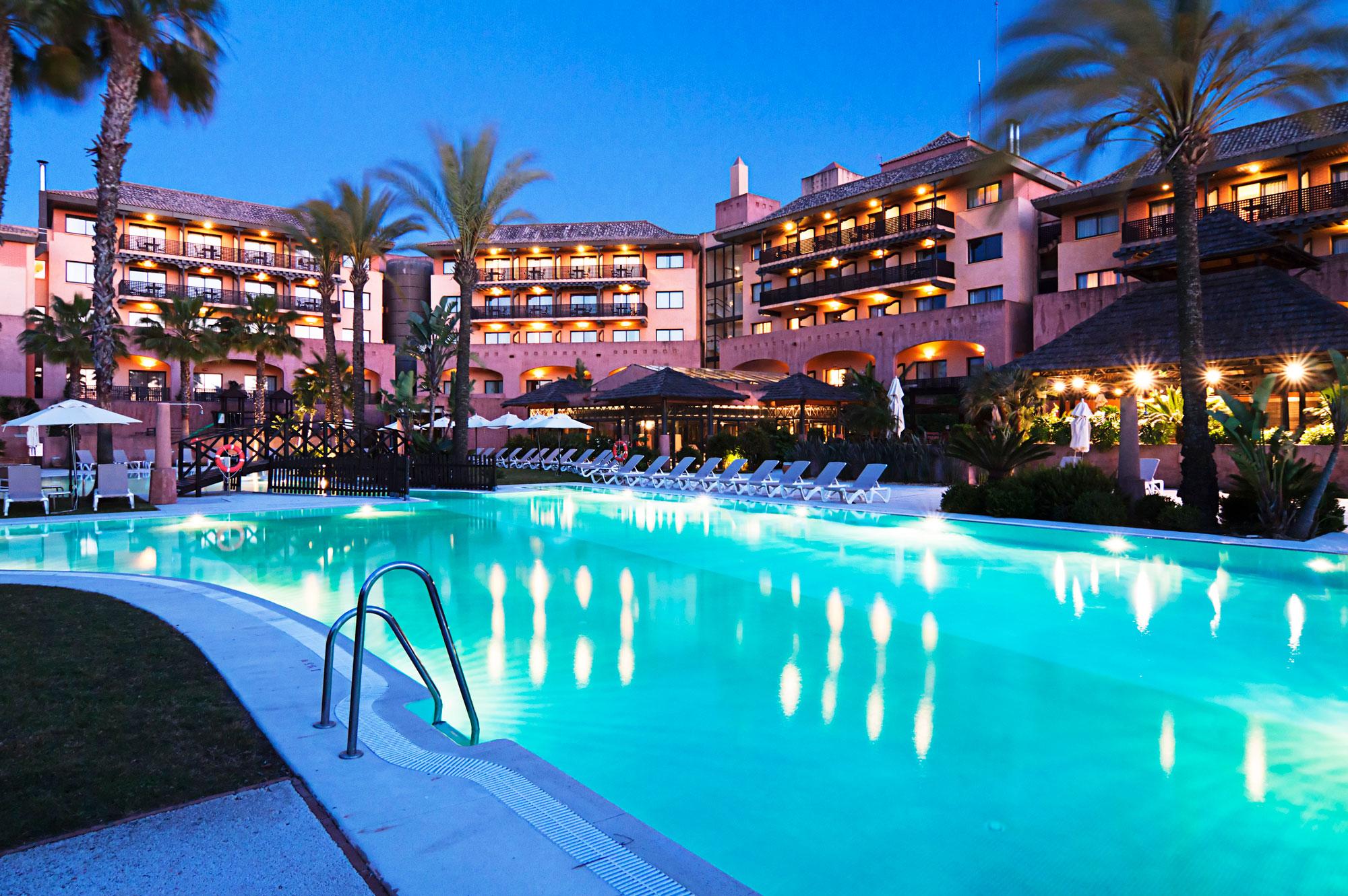 View Islantilla Golf Resort Hotel's impressive main pool situated in incredible Costa de la Luz.