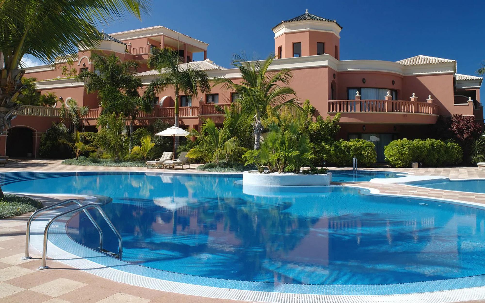 The Hotel Las Madrigueras's picturesque main pool in dazzling Tenerife.