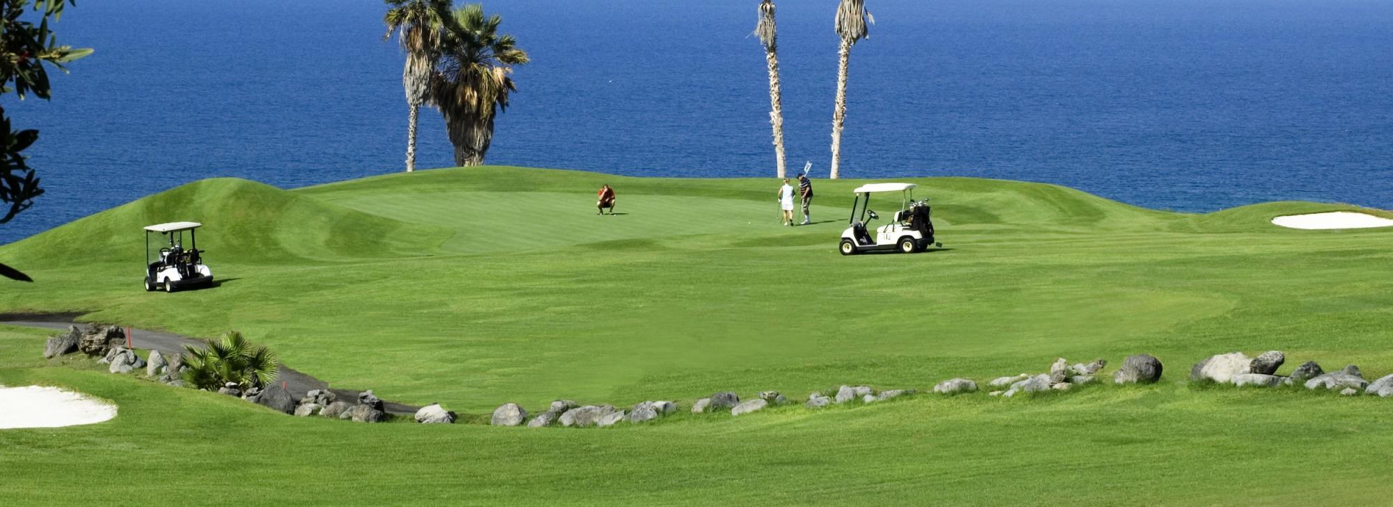 The Costa Adeje Golf Course's lovely golf course in marvelous Tenerife.