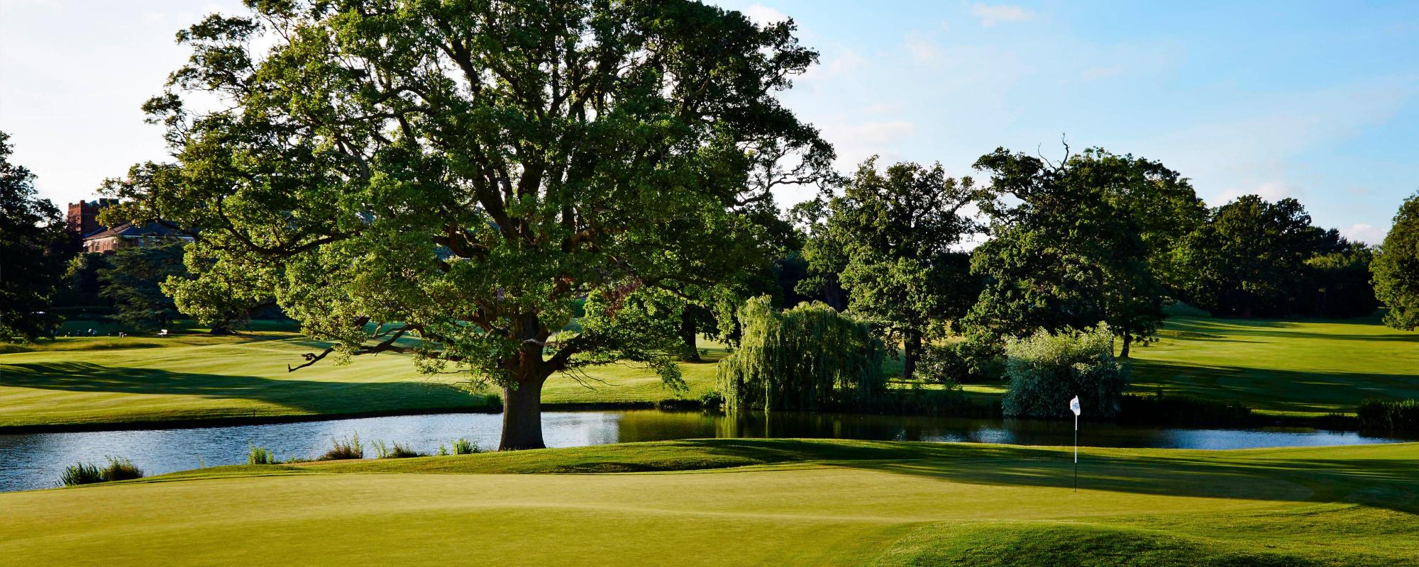 The Hanbury Manor Country Club's impressive golf course in brilliant Hertfordshire.