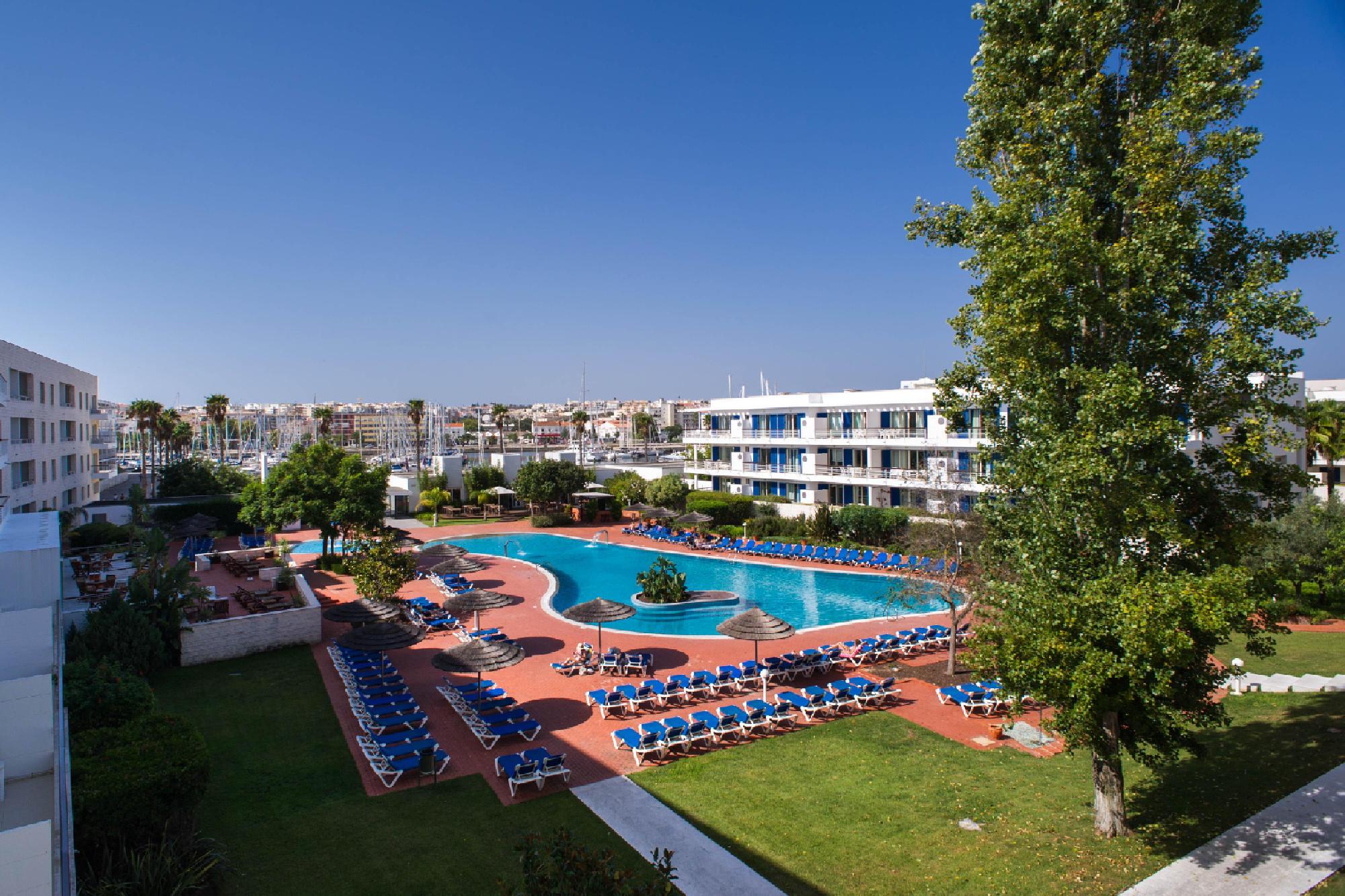 The Marina Club Lagos Resort's scenic main pool in faultless Algarve.