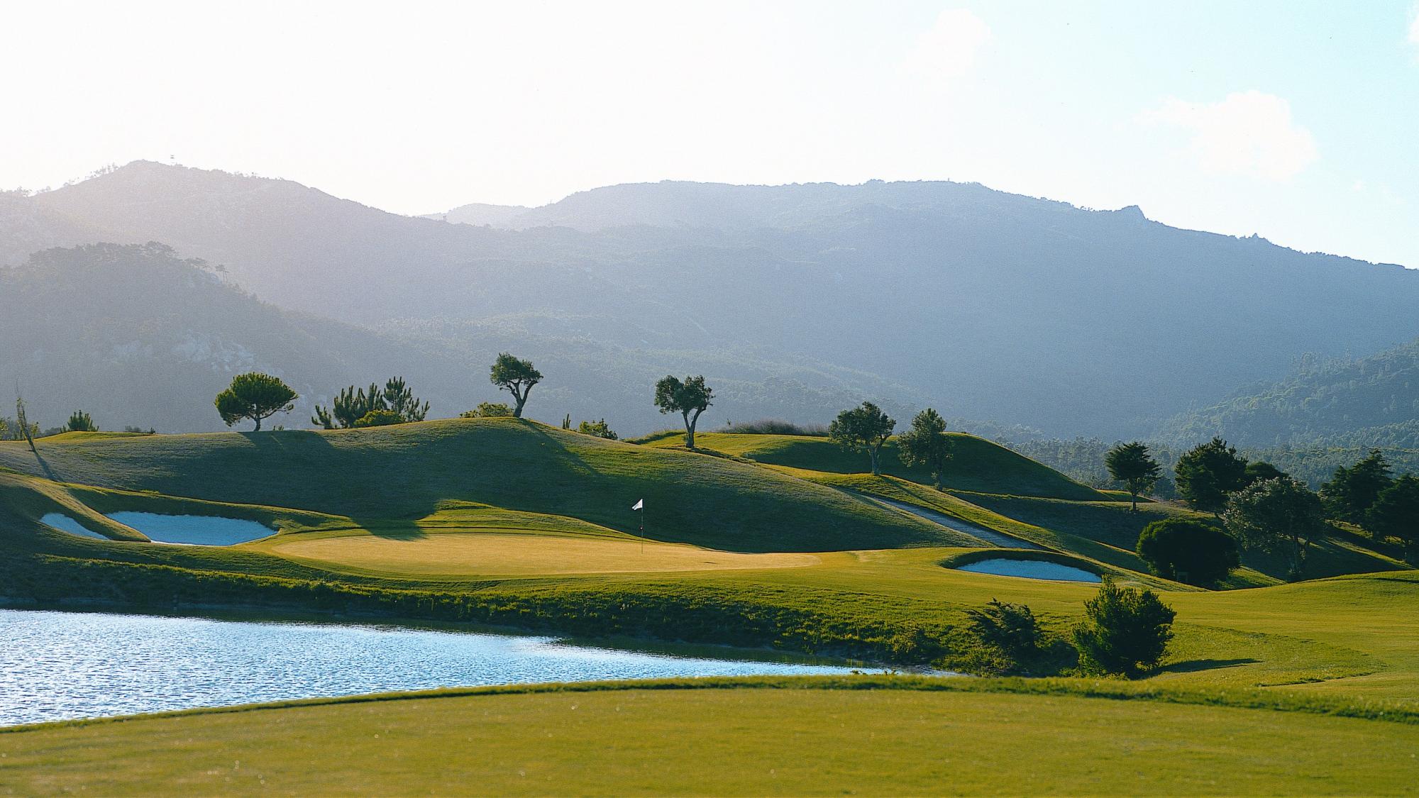 The Penha Longa Atlantic Golf Course's picturesque golf course situated in stunning Lisbon.