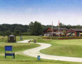 The Dorset Golf and Country Club's scenic golf course in vibrant Devon.
