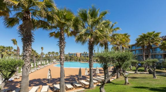 The Hotel Salgados Dunas Suites's impressive main pool situated in astounding Algarve