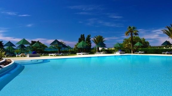 The Pestana Viking Beach Spa Resort's impressive main pool in incredible Algarve.