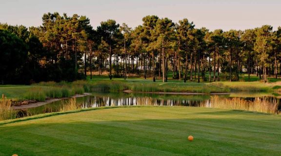 The Aroeira 2 Golf Course's impressive 6th tee in brilliant Lisbon.