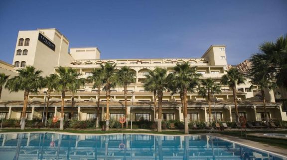 The Vincci Seleccion Envia Almeria's picturesque main pool situated in impressive Costa Almeria.