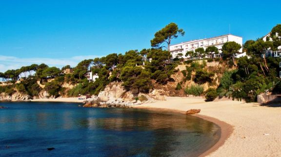 The Silken Park San Jorge Hotel's picturesque beach situated in stunning Costa Brava.