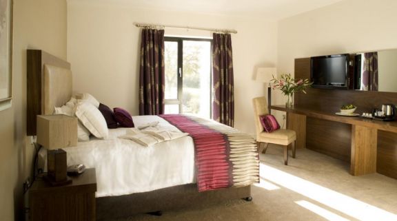 View Ballyrobin Country Lodge's scenic double bedroom within amazing Northern Ireland.