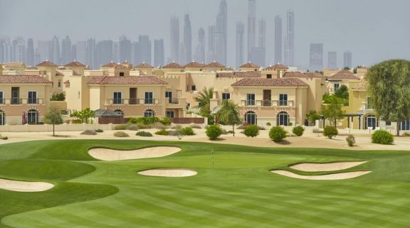 The Els Club's beautiful golf course within spectacular Dubai.