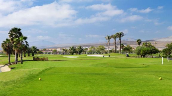 The Fuerteventura Golf Club's impressive golf course within impressive Fuerteventura.