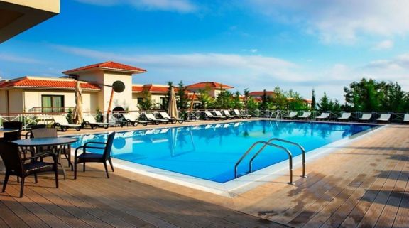 The Korineum Golf  Beach Resort's beautiful outdoor pool within marvelous Northern Cyprus.