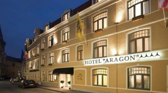 View Hotel Aragon's beautiful hotel in dramatic Bruges  Ypres.
