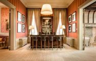 The Hotel Oud Huis de Peellaert's beautiful bar within brilliant Bruges  Ypres.