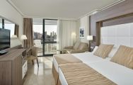 The Melia Benidorm Hotel's lovely double bedroom in striking Costa Blanca.