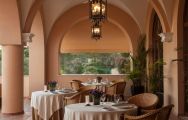 View Monte Rei Golf  Country Club's impressive restaurant situated in dazzling Algarve.