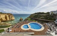 Tivoli Carvoeiro Hotel's main pool most spectacular views of the sea within Algarve