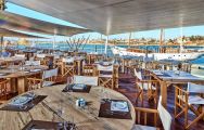 View Tivoli Marina Hotel's lovely restaurant with views of the beach situated in pleasing Algarve.