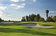 The Dom Pedro Laguna Golf Course's lovely golf course in dramatic Algarve.