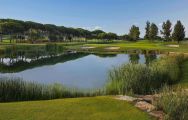 The Laranjal Golf Course's scenic golf course in vibrant Algarve.