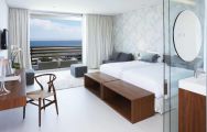 The Troia Design Hotel's scenic double bedroom in vibrant Lisbon.