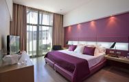View La Finca Golf Resort Hotel's picturesque double bedroom in dramatic Costa Blanca.
