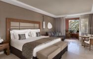 The Ritz Carlton Abama Resort's impressive deluxe double bedroom in Tenerife