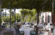 The Villa Padierna Palace Hotel's impressive restaurant in astounding Costa Del Sol.