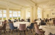 Trump Turnberry's lovely restaurant within impressive Scotland.