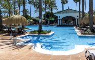 The Suites at San Roque Club's lovely main pool situated in staggering Costa Del Sol.
