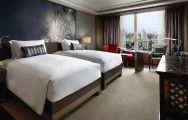 The Sofitel Bangkok Sukhumvit's beautiful twin room within spectacular Bangkok.