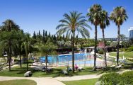 The Silken Al Andalus Hotel's scenic main pool in vibrant Costa de la Luz.